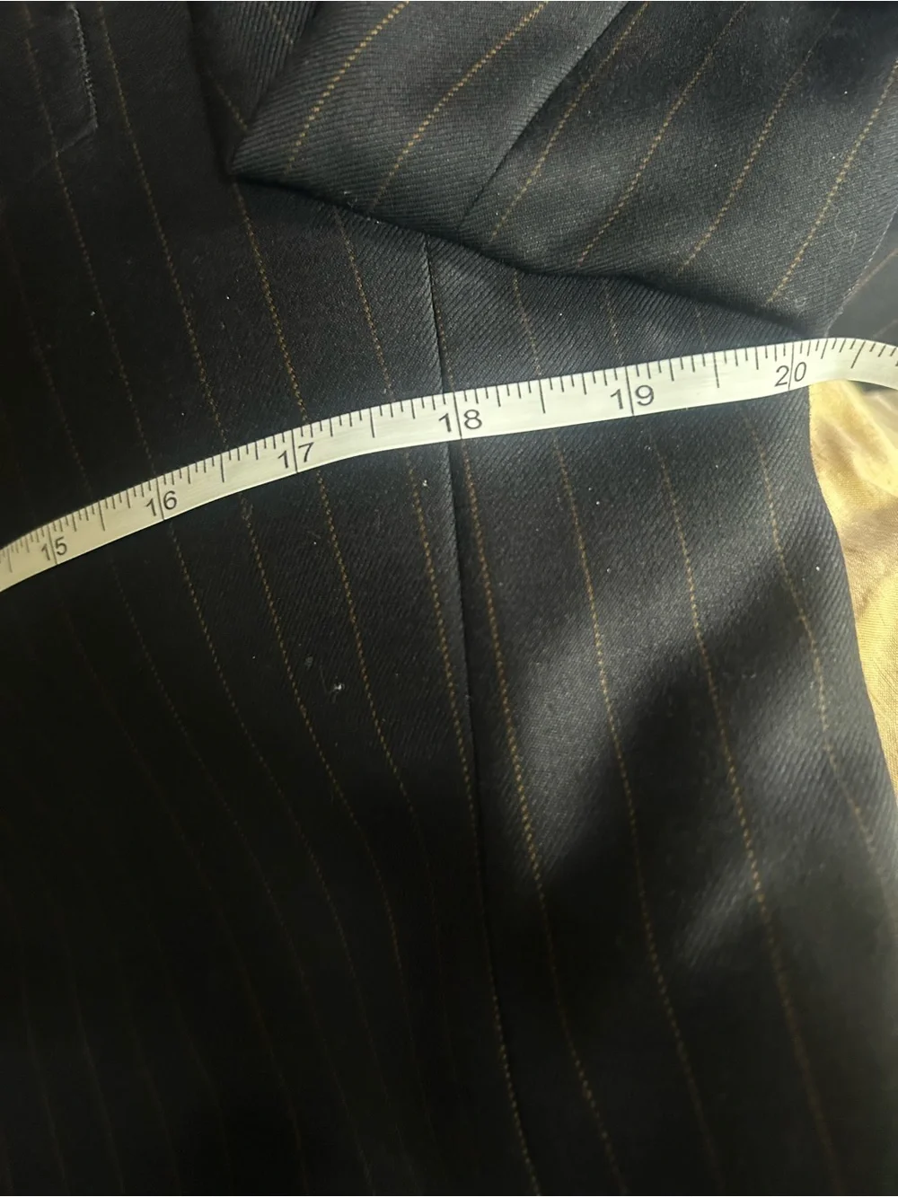 Banana Republic Modern suit - navy with Brown Pinstripes size 38S/ pants 32X30.